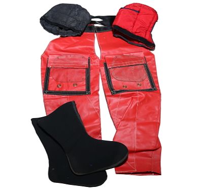 Bob Ratcliffe Rat Hat Grouping Headliners Boots, Faceplate & More. Grouping of assorted items 