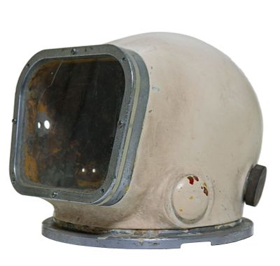 David Clark Model S-5005 Fiberglass Diving Helmet. From the "Cross-Your-Heart" bra to the 