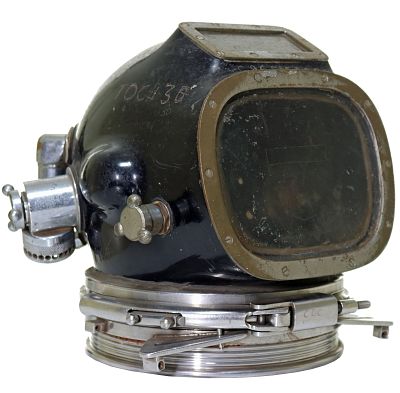 General Aquadyne AH-GS-2 Fiberglass Mixed Gas Diving Helmet. This is one of the classic early 