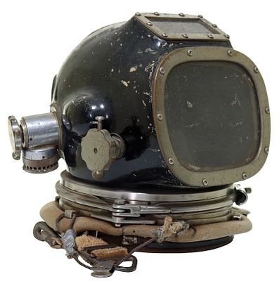 1969 General Aquadyne AH-2 Fiberglass Diving Helmet. This is a 1969 General Aquadyne AH-2 diving 