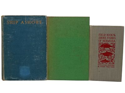 Fishes Of Bermuda Beebe – Black Elephant Hunter – Ship Ashore. Three book grouping. Field Book 