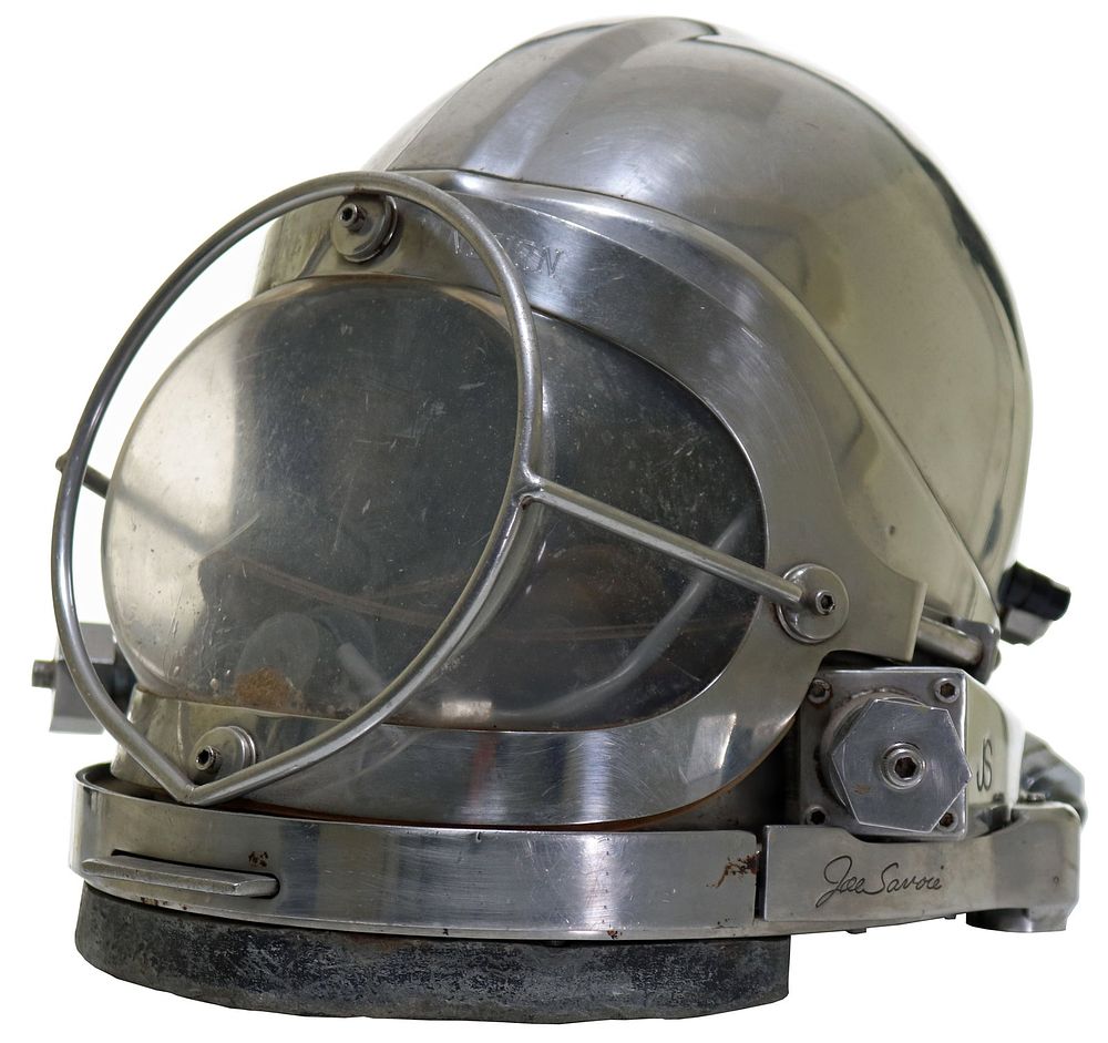 Lot 174: Stainless Steel Joe Savoie Serial #20 Diving Helmet