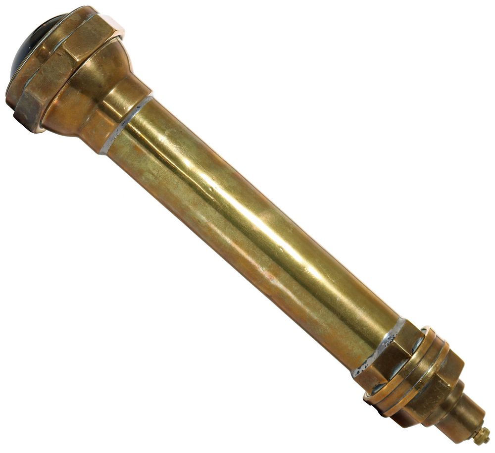 Lot 180: Siebe Gorman & Co Brass Underwater Torch Flashlight
