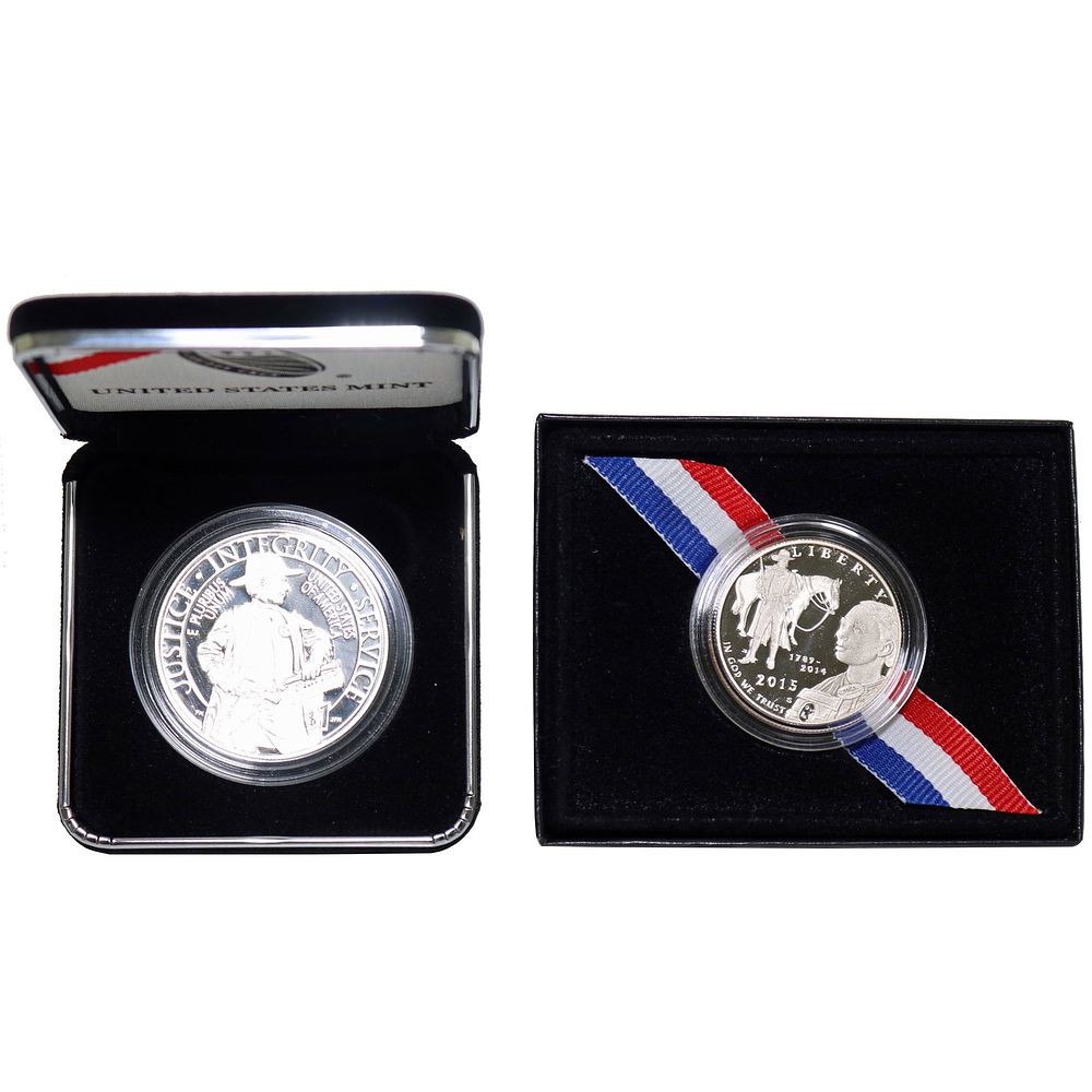 Lot 239: 2015 US Mint US Marshals Service 225th Anniversary Coin Sets