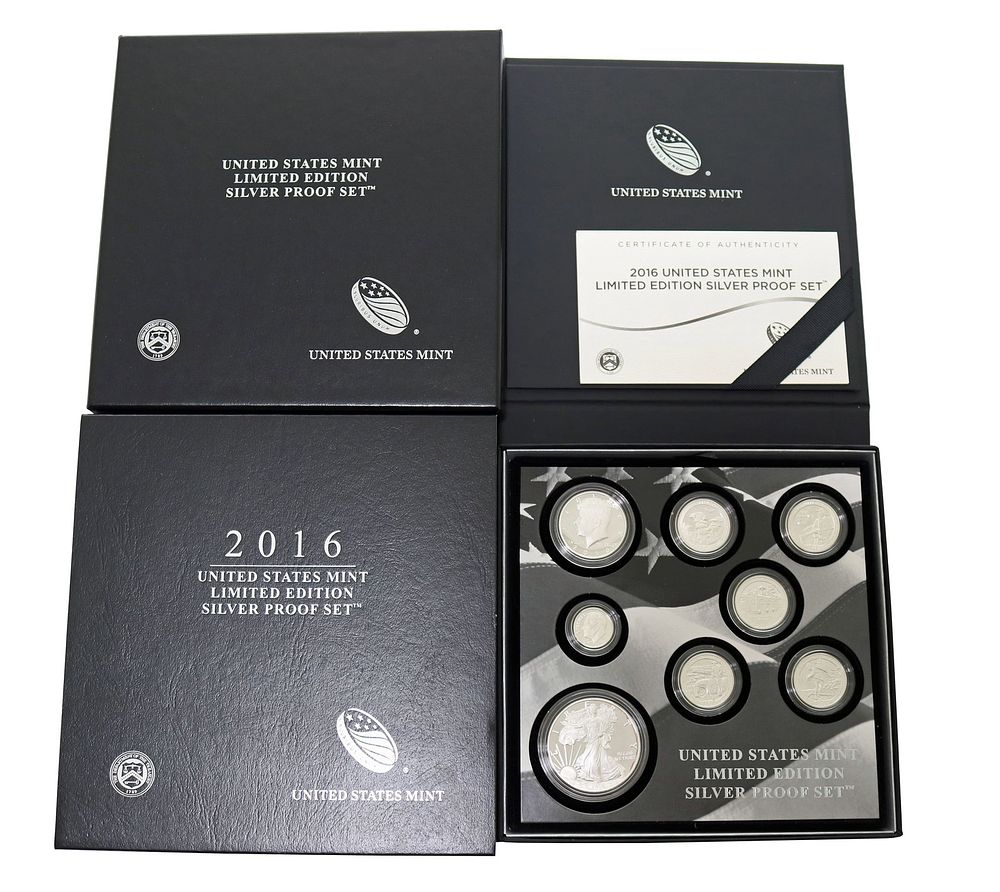 Lot 240: 2016 US Mint Limited Edition Silver Proof Set