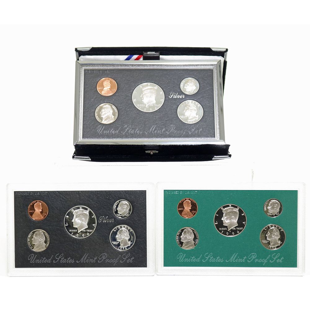 Lot 246: 1996 US Premier Silver, Silver Proof & Proof Sets 3 Total