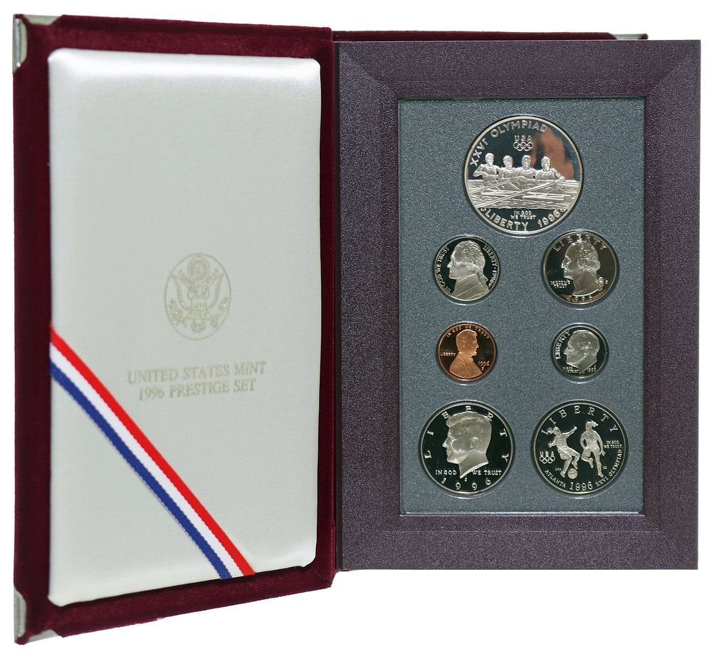 Lot 248: 1996 United States Mint Prestige Set With Atlanta Olympic Dollar