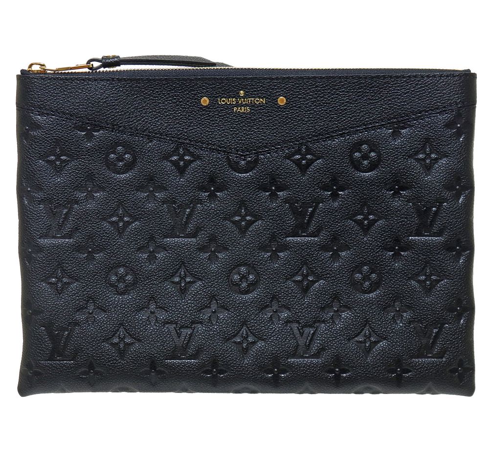 Lot 273: Louis Vuitton Daily Black (NOIR) Pouch In Monogram Empreinte Leather (M62937)