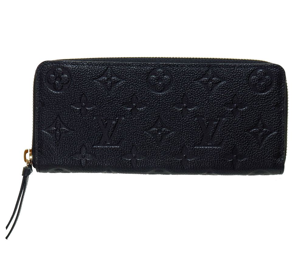 Lot 275: Louis Vuitton Monogram Empreinte Noir (Black) Zippy Wallet (M60171)