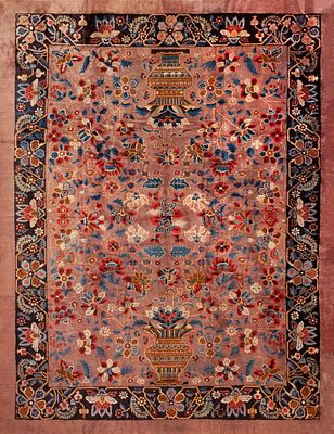 Rare Antique Chinese Peking Rug 14 ft 3 in x 11 ft 1 in (4.34 m x 3.38 m). Curated collection 