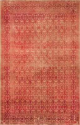 18th Century Antique Spanish Alpujarra Rug 5 ft 8 in x 3 ft 8 in (1.73 m x 1.12 m). Curated 