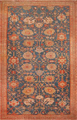 Stunning Focal Piece Antique Persian Sultanabad Rug 14 ft 3 in x 9 ft 2 in (4.34 m x 2.79 m). 