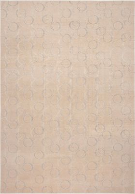 Silk & Wool Neutral Tones Modern Contemporary Rug 13 ft x 9 ft 4 in (3.96 m x 2.84 m). Curated 