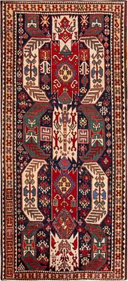 Antique Caucasian Lenkoran Rug 10 ft 0 in x 4 ft 8 in (3.04 m x 1.42 m). Curated collection of 
