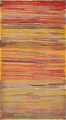 Vintage Moroccan Kilim Rug 9 ft 4 in x 5 ft 4 in (2.84 m x 1.63 m). Curated collection of 