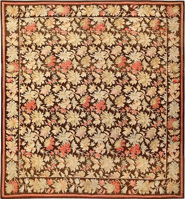 Antique Bessarabian Kilim Rug 10 ft 8 in x 9 ft 8 in (3.25 m x 2.95 m). Curated collection of 