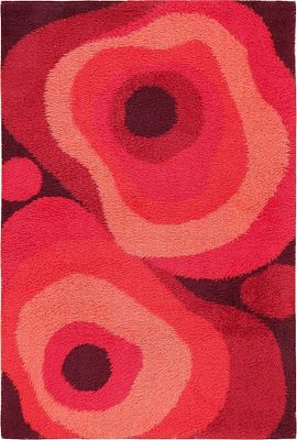 Vintage Scandinavian Swedish Rya Rug 6 ft x 4 ft (1.83 m x 1.22 m). Curated collection of 