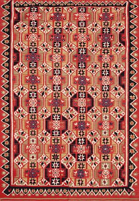 Early Antique Swedish Kilim 6 ft 2 in x 4 ft 3 in (1.88 m x 1.3 m). Curated collection of 