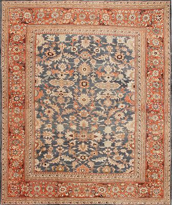 Antique Persian Sultanabad Allover Pattern Rug 16 ft 5 in x 13 ft 10 in (5 m x 4.22 m). 