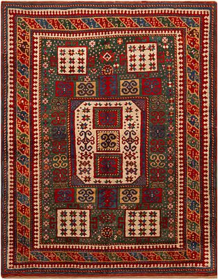 Important Antique Karachov Kazak Rug, South Caucasus, mid- to late 19th century - 7 ft 4 in x 5 ft 8
