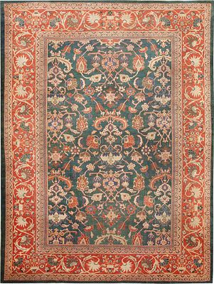 Large Antique Ziegler Sultanabad Carpet, Central Persia, circa 1880 - 14 ft 4 in x 10 ft 9 in (4.37