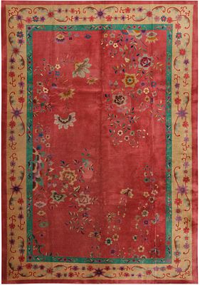 No Reserve - Large Antique Chinese Art Deco Carpet, circa 1925?1935 - 14 ft x 9 ft 10 in (4.26 m x. 