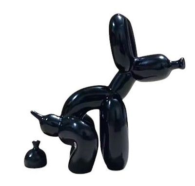 790/ 'Baloon Dog' יצירת אומנות בסגנון פופ ארט בהשראת האומן Geff Koons. ג'ף קונס (Jeff Koons) הוא 