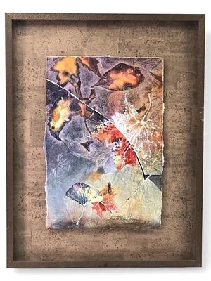 Kathleen Conover Ice Crystal Painting. Kathleen Conover painting titled 'Ice Crystal,' utilizing 