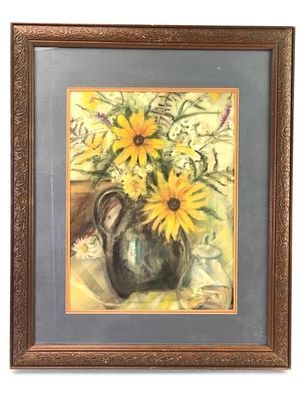 Libby Elliott Floral Still Life Pastel Art. Floral still life pastel artwork by Libby Elliott 
