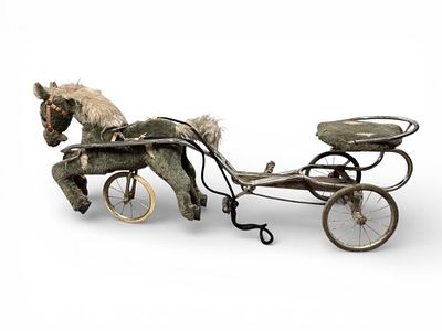 Notaro Horse & Carriage Toy With Fabric. Notaro brand horse & carriage toy, measuring 