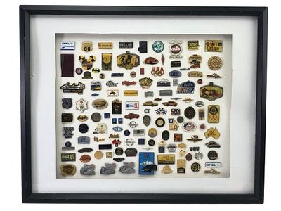 General Motors and Automotive Commemorative Pin Co. A large collection of commemorative lapel 