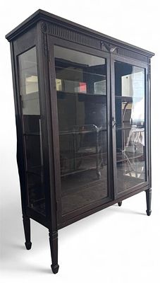 Rockford Chair & Furniture Co. Display Cabinet. Rockford Chair and Furniture Co. dark wood 