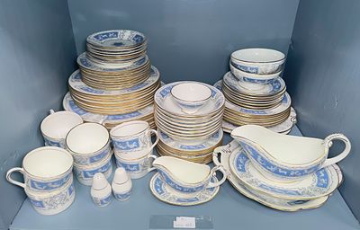 A Coalport china 'Revelry' patterned part-dinner service, approx 83 pieces, including soup 