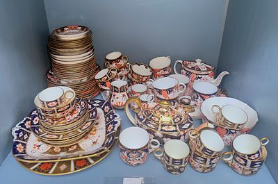 A collection of late 19th and early 20th Century Royal Crown Derby ‘Imari’ pattern tea, coffee 