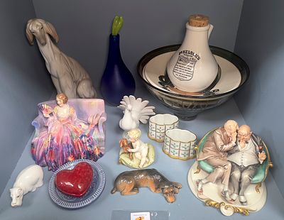 A collection of various ceramics, to include Giuseppe Capp&eacute; for Capodimonte, ‘The 