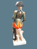 Porcelain statue soldiers from Napoleon's army. A quality item. Heig 22-25 cm. The battery to Image - 3