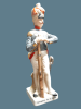 Porcelain statue soldiers from Napoleon's army. A quality item. Heig 22-25 cm. The battery to Image - 2