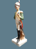 Porcelain statue soldiers from Napoleon's army. A quality item. Heig 22-25 cm. The battery to Image - 1