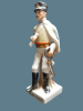 Porcelain statue soldiers from Napoleon's army. A quality item. Heig 22-25 cm. The battery to Image - 1