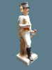 Porcelain statue soldiers from Napoleon's army. A quality item. Heig 22-25 cm. The battery to Image - 2