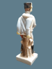 Porcelain statue soldiers from Napoleon's army. A quality item. Heig 22-25 cm. The battery to Image - 3