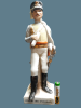 Porcelain statue soldiers from Napoleon's army. A quality item. Heig 22-25 cm. The battery to Image - 5
