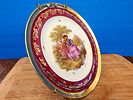 Limoges - Quality miniature plate porcelain with gold decorations. Diameter 23 cm.. Each item is Image - 1