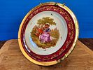 Limoges - Quality miniature plate porcelain with gold decorations. Diameter 23 cm.. Each item is Image - 2