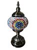 Table lamp inlaid with colored glass mosaic pieces. A quality and impressive item. 
Height 28 cm Image - 1