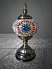 Table lamp inlaid with colored glass mosaic pieces. A quality and impressive item. 
Height 28 cm Image - 3