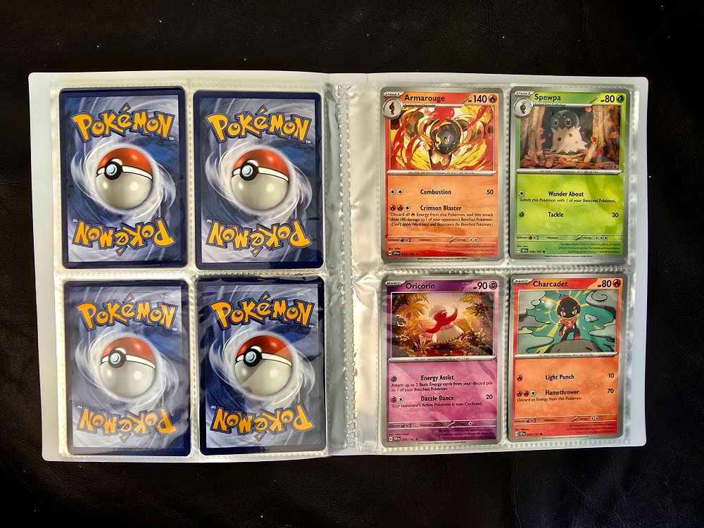 Original Pokemon card collection. The album contains a total of 120 original cards.