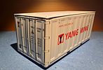 Miniature metal sea container - Chinese shipping company YANG MING. The container opens with a Image - 2