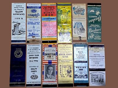 Collection of matchbox packages, United States, 1932-1955