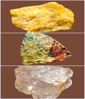 Collection of natural unprocessed gemstones - Country of origin Brazil. Directly from nature. 